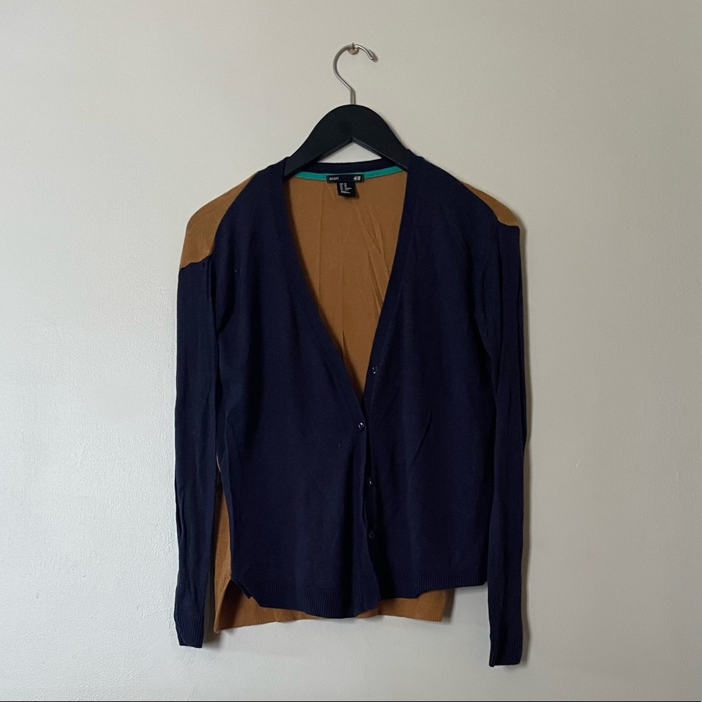 H&M color-blocked cardigan